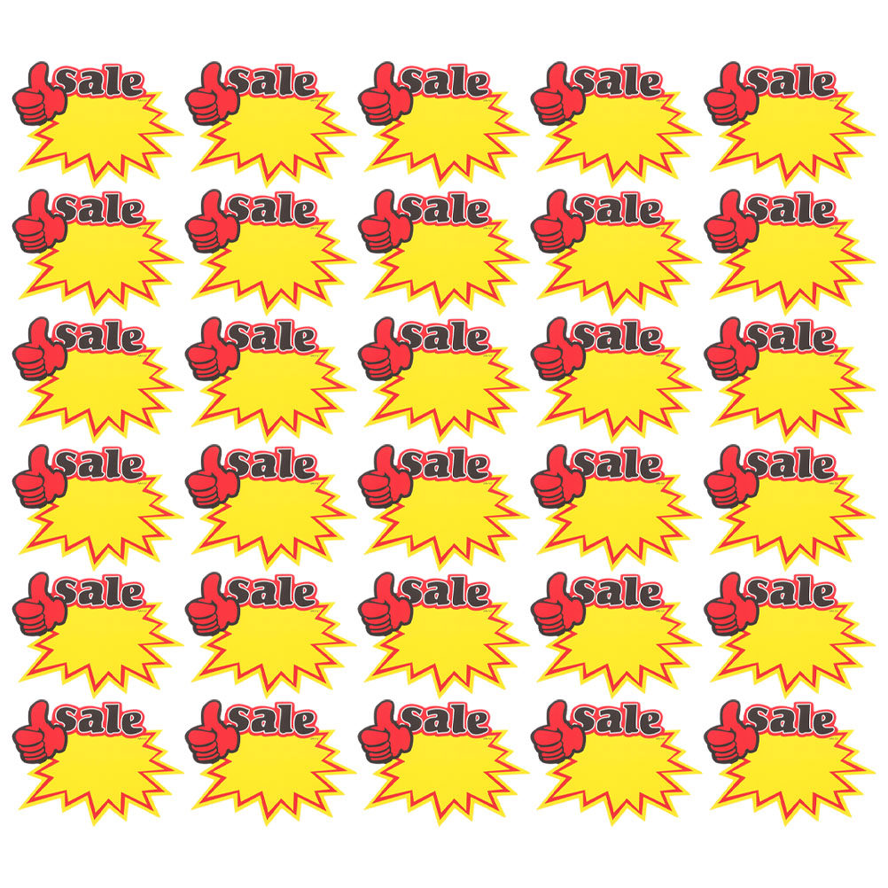 Yard Sign Blank - 200 buah label harga dengan desain