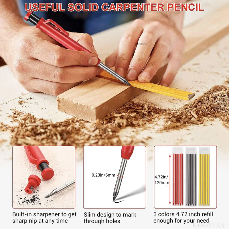 Staedtler Pencil Lumocolor - Set Pensil Tukang Kayu Solid, Alat