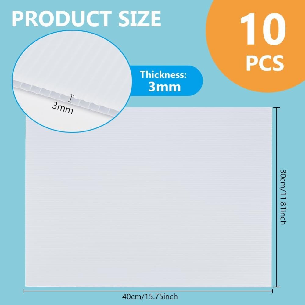 10 Lembar Papan Plastik Bergel - Yard Sign Blank ulasan dan harga
