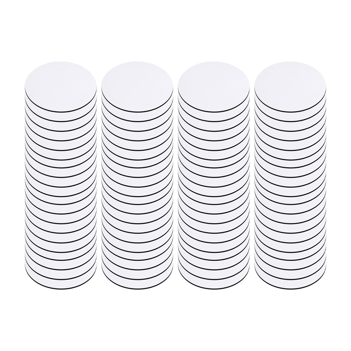 【ABFS】80 Buah Alas Gelas Koson - Coaster Sublimation Blank ulasan dan harga