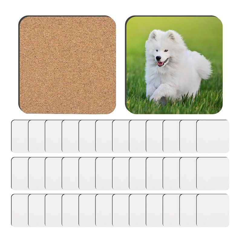 BARU TERSEDIA-36 PCS Coasters  - Coaster Sublimation Blank ulasan dan harga