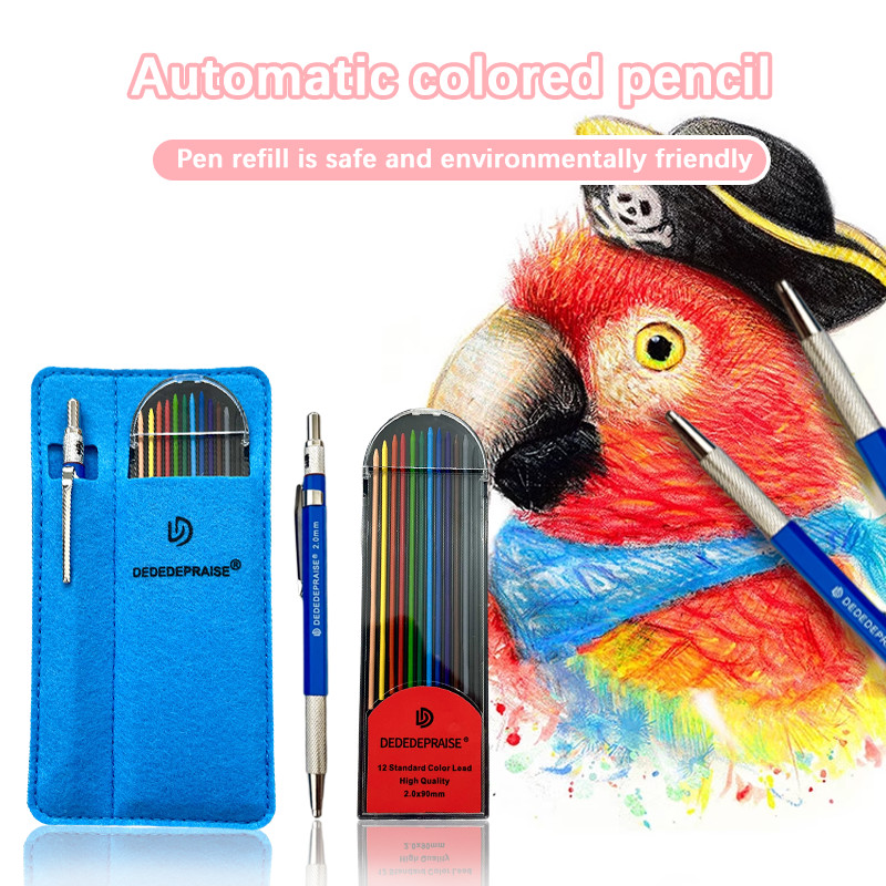 Set Pensil Mekanik 12/24 Warna - Staedtler Pencil Lumocolor ulasan dan harga